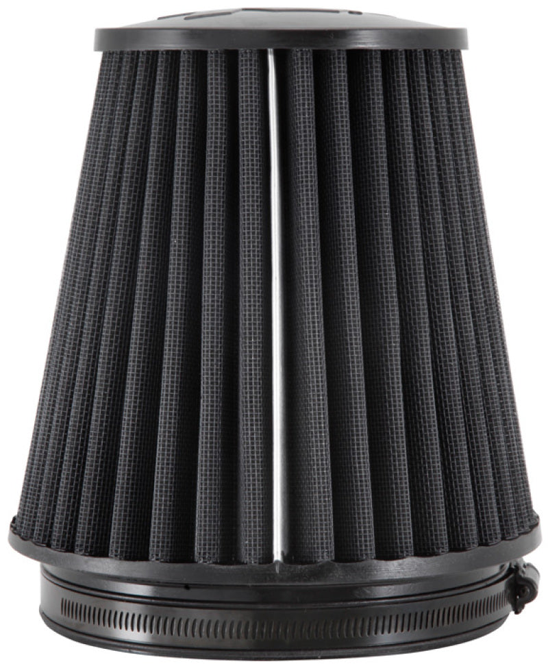 K&N Universal Rubber Filter Round Tapered 6in Flange ID x 7.5in Base OD x 5.25in Top OD x 8in Height - Blais Performance Parts