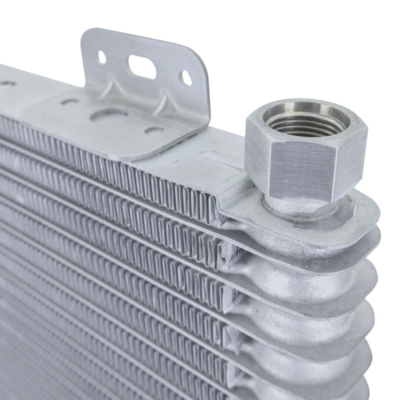 Mishimoto 13-Row Stacked Plate Transmission Cooler - Silver - Blais Performance Parts