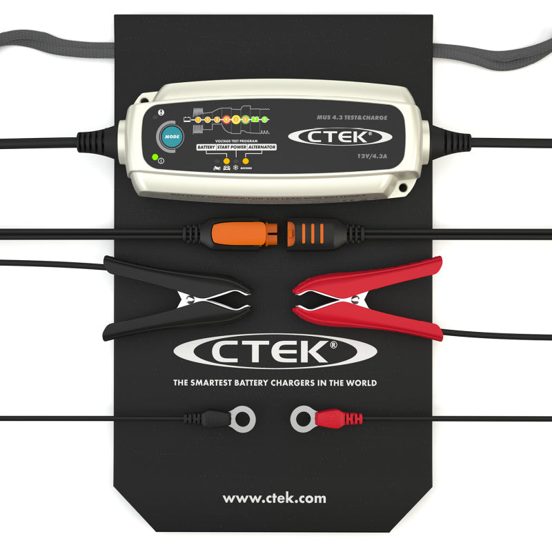 CTEK Battery Charger - MUS 4.3 Test & Charge - 12V - Blais Performance Parts