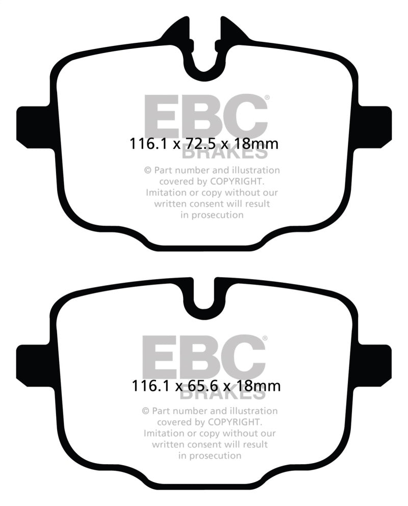 EBC 2021+ BMW M3/M4 3.0TT (G80/G82/G83) Yellowstuff Rear Brake Pads - Blais Performance Parts