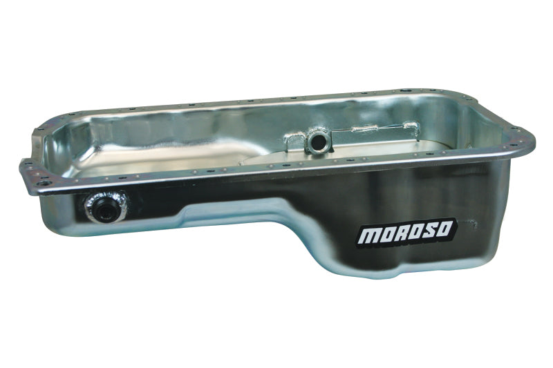 Moroso Honda 2.2/2.3L H Series Stock (w/Oil Drainbacks) Wet Sump 4qt 5.25in Steel Oil Pan - Blais Performance Parts