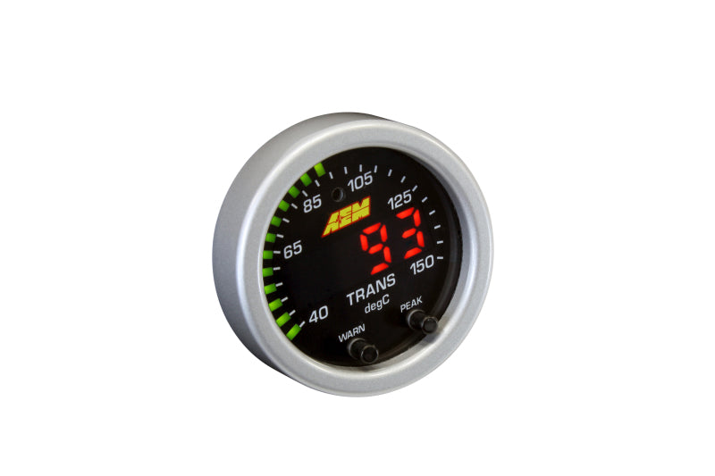 AEM X-Series Temperature 100-300F Gauge Kit (ONLY Black Bezel and Water Temp. Faceplate) - Blais Performance Parts