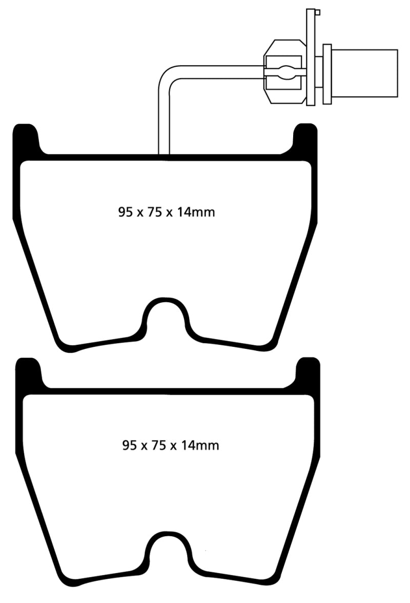 EBC 06-09 Audi RS4 4.2 (Cast Iron Rotors) Bluestuff Front Brake Pads - Blais Performance Parts