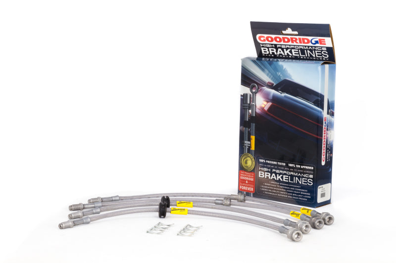 Goodridge 04-13 Mazda 3/Mazdaspeed3 Stainless Steel Brake Lines Kit - Blais Performance Parts