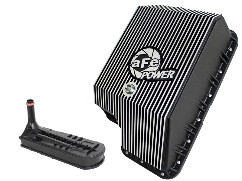 afe Transmission Pan (Black); Ford Diesel Trucks 03-10 V8-6.0/6.4L (td) - Blais Performance Parts