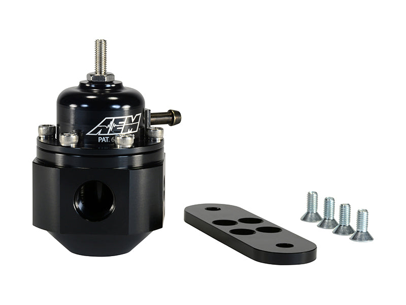 AEM Universal Black Adjustable Fuel Pressure Regulator - Blais Performance Parts