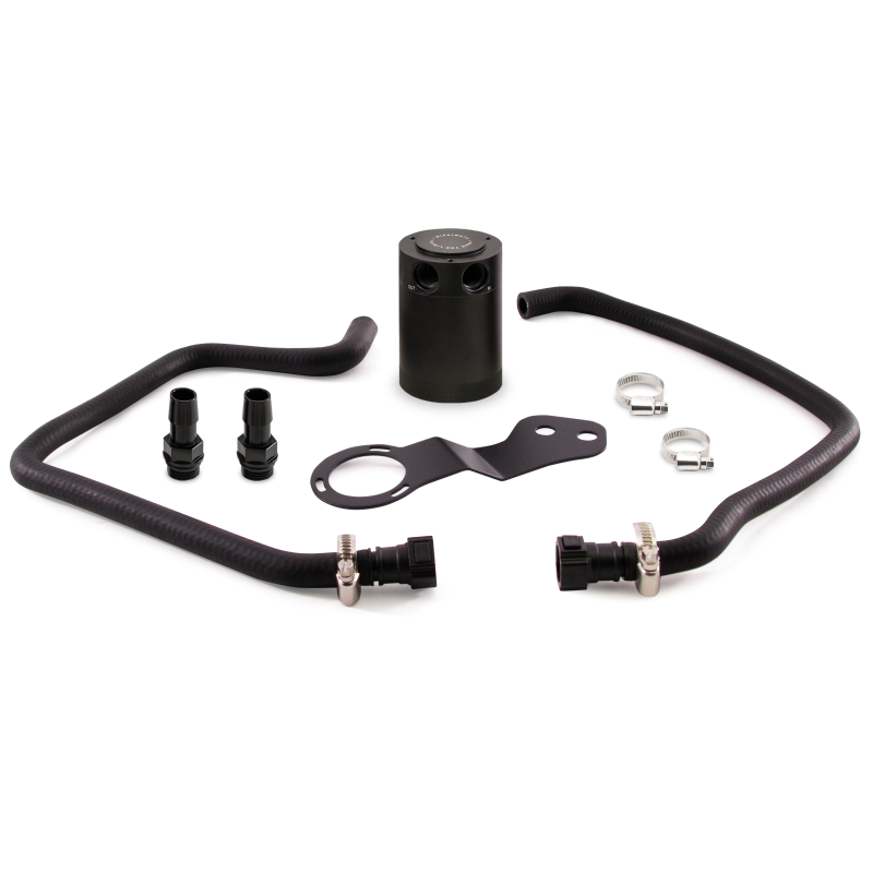 Mishimoto 2016+ Chevrolet Camaro SS Baffled Oil Catch Can Kit - Black - Blais Performance Parts