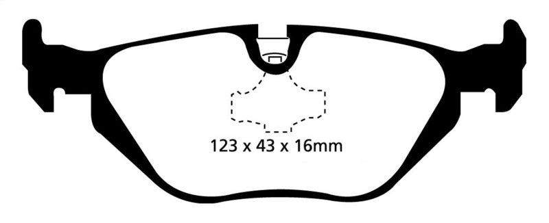 EBC 96-98 BMW Z3 1.9 Redstuff Rear Brake Pads - Blais Performance Parts