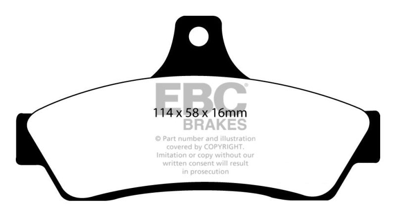 EBC 03-04 Pontiac GTO 5.7 (Solid Rear Rotors) Redstuff Rear Brake Pads - Blais Performance Parts