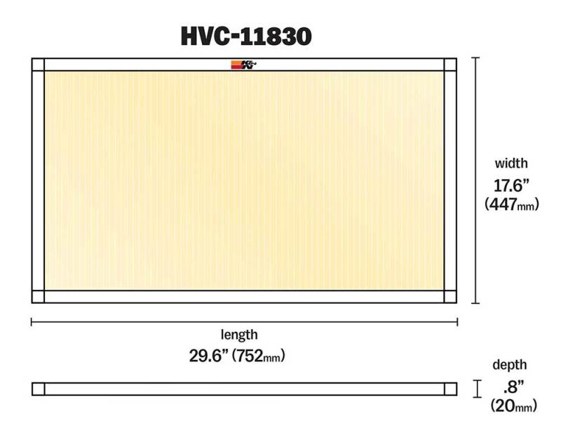 K&N HVAC Filter - 18 x 30 x 1 - Blais Performance Parts