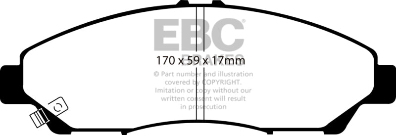 EBC 07-13 Acura MDX 3.7 Ultimax2 Front Brake Pads - Blais Performance Parts