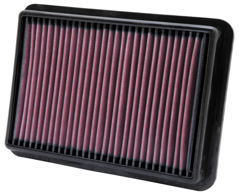 K&N 05-11 Nissan Navara 2.5L L4 10.5in OS Length/7.438in OS Width/1.438in H Replacement Air Filter - Blais Performance Parts