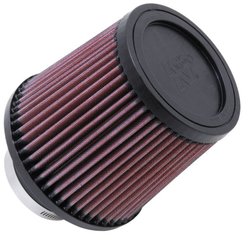 K&N Filter Universal Rubber Filter-Rd Tapered 3in Flange ID x 6in Base OD x 5in Top OD x 5.563in H - Blais Performance Parts