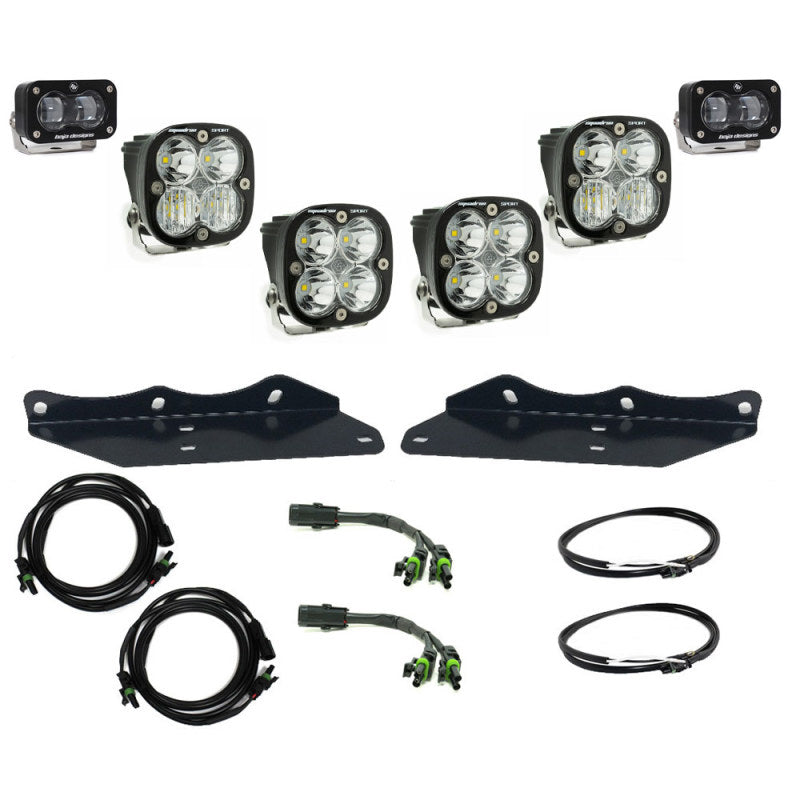 Baja Designs 17-20 Ford F-150 Raptor S2 SAE Sportsmen Fog Pocket Kit - Clear - Blais Performance Parts