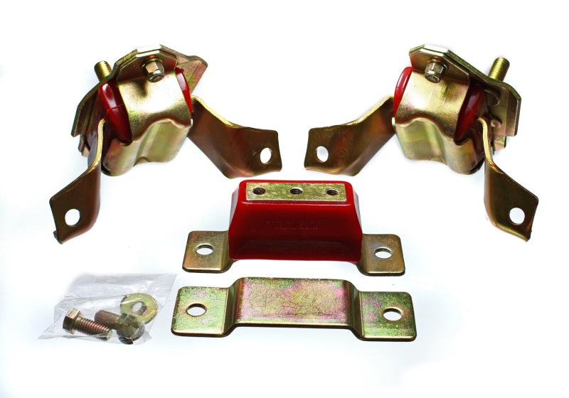 Energy Suspension 84-95 Ford Mustang 5.0 (302c.i.) V8 Red Motor & Transmission Mount Set - Blais Performance Parts