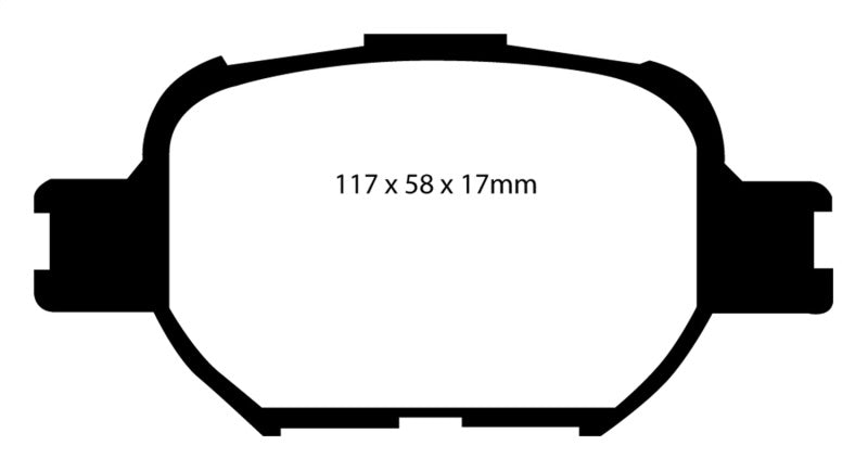 EBC 04-10 Scion TC 2.4 Yellowstuff Front Brake Pads - Blais Performance Parts