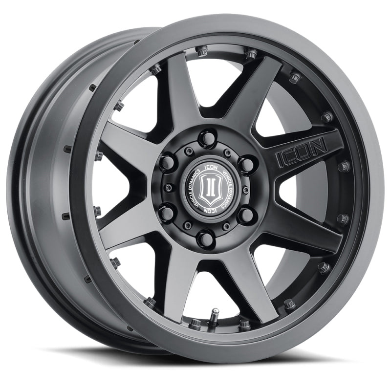 ICON Rebound Pro 17x8.5 5x5 -6mm Offset 4.5in BS 71.5mm Bore Satin Black Wheel - Blais Performance Parts