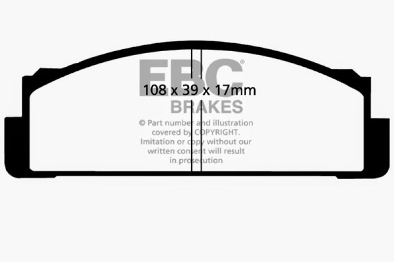 EBC 68-83 Fiat 124 1.6 Greenstuff Front Brake Pads - Blais Performance Parts