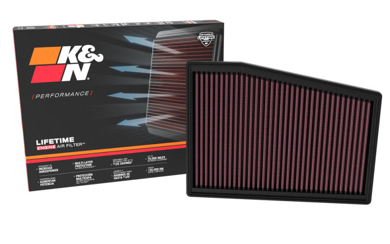 K&N 22-23 Cadillac CT5 V8-6.4L Replacement Air Filter - Blais Performance Parts