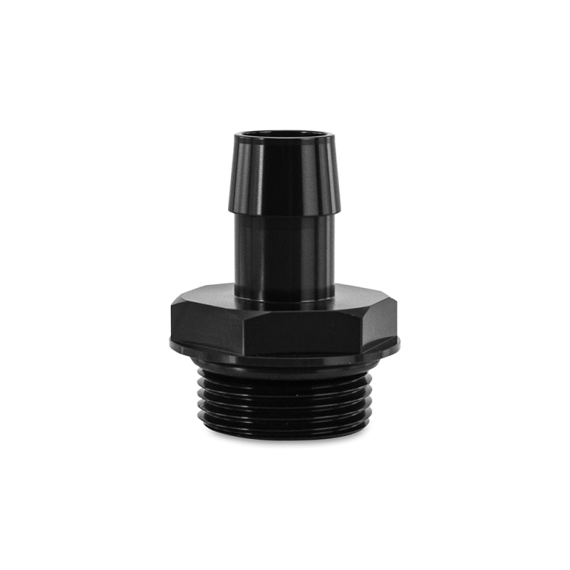 Mishimoto -16ORB to 3/4in. Hose Barb Aluminum Fitting - Black - Blais Performance Parts