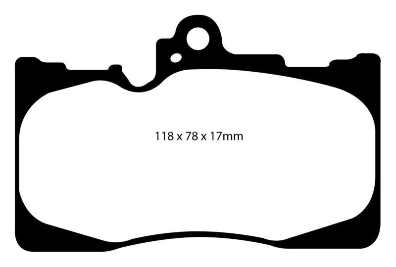 EBC 07-08 Lexus GS350 3.5 RWD Yellowstuff Front Brake Pads - Blais Performance Parts