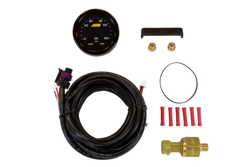 AEM X-Series 0-150 Oil Pressure Gauge Kit - Blais Performance Parts