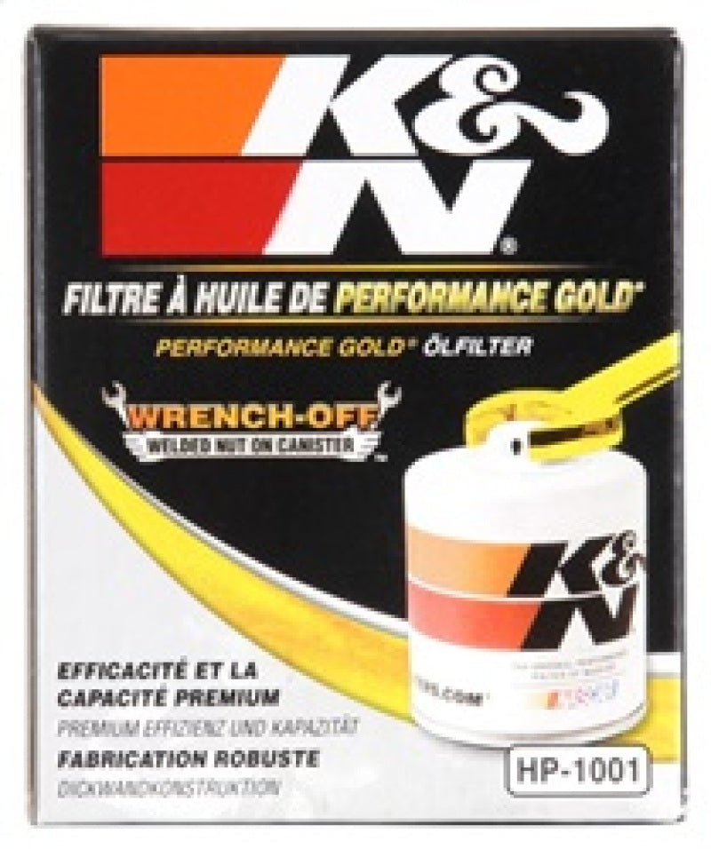 K&N Chevy / Pontiac / GMC / Buick Performance Gold Oil Filter - Blais Performance Parts