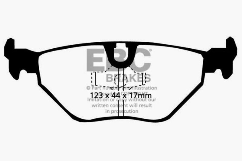 EBC 87-91 BMW M3 2.3 (E30) Redstuff Rear Brake Pads - Blais Performance Parts