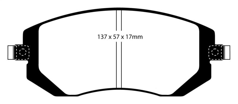 EBC 04-06 Saab 9-2X 2.0 Turbo Redstuff Front Brake Pads - Blais Performance Parts