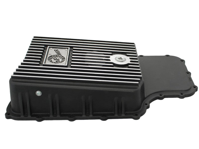 aFe Power Transmission Pan Black Machined 11-14 Ford 6R140 Trucks V8 6.7L (td) - Blais Performance Parts