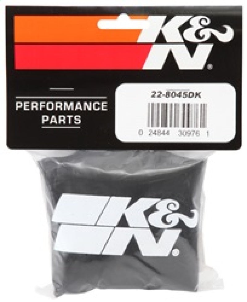 K&N 6in ID x 6inH Closed Top Black DryCharger Air Filter Wrap - Blais Performance Parts