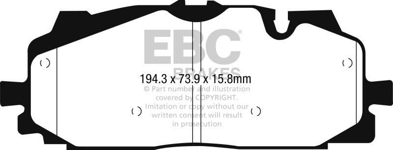 EBC 18-19 Audi S4 / S5 Redstuff Ceramic Low Dust Front Brake Pads - Blais Performance Parts