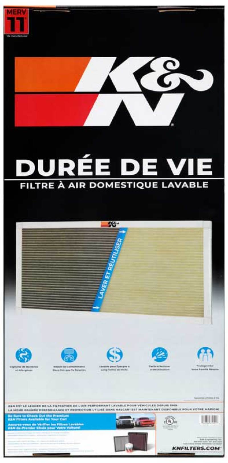 K&N HVAC Filter - 14 x 30 x 1 - Blais Performance Parts