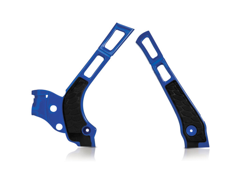 Acerbis 21-24 Fantic XE/XX/ 05-24 Yamaha YZ125/250/ YZ125X/YZ250X Frame Guard X Grip - Blue/ Black - Blais Performance Parts