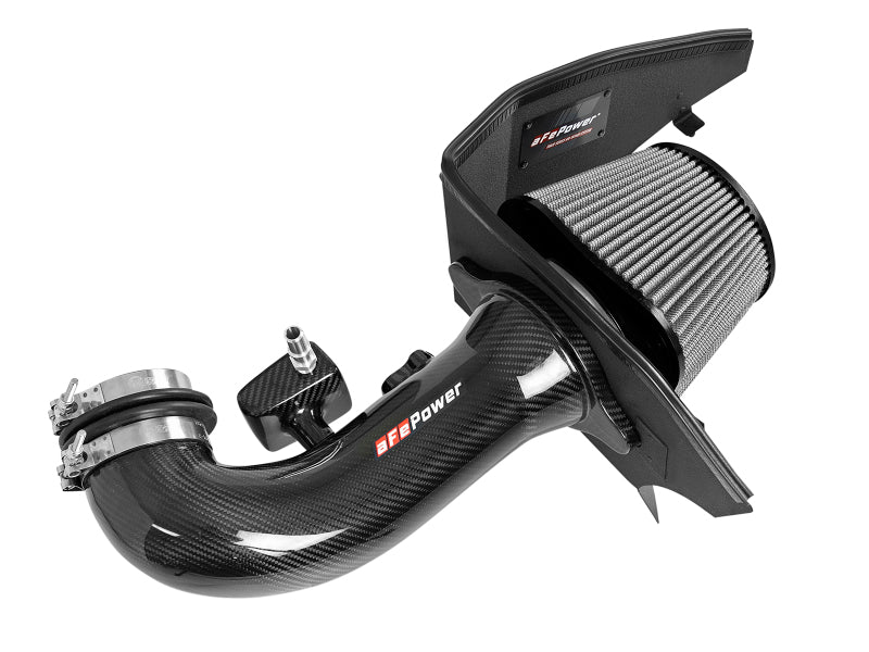 aFe 19-21 GM Trucks 5.3L/6.2L Track Series Carbon Fiber Cold Air Intake System W/ Pro Dry S Filters - Blais Performance Parts