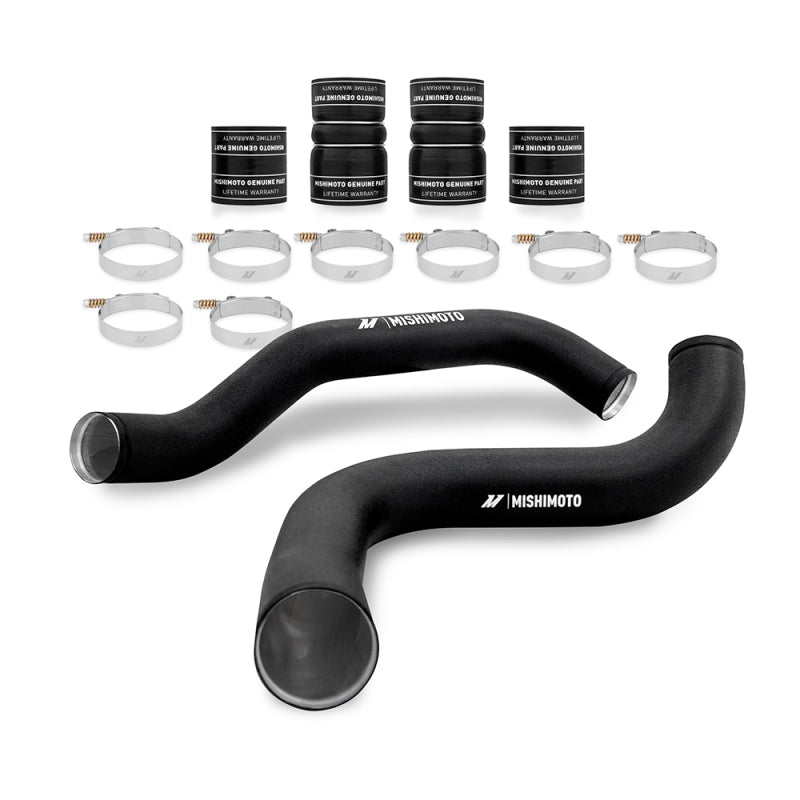 Mishimoto 99-03 Ford 7.3L Powerstroke PSD Intercooler Pipe/Boot Kit - Wrinkle Black - Blais Performance Parts