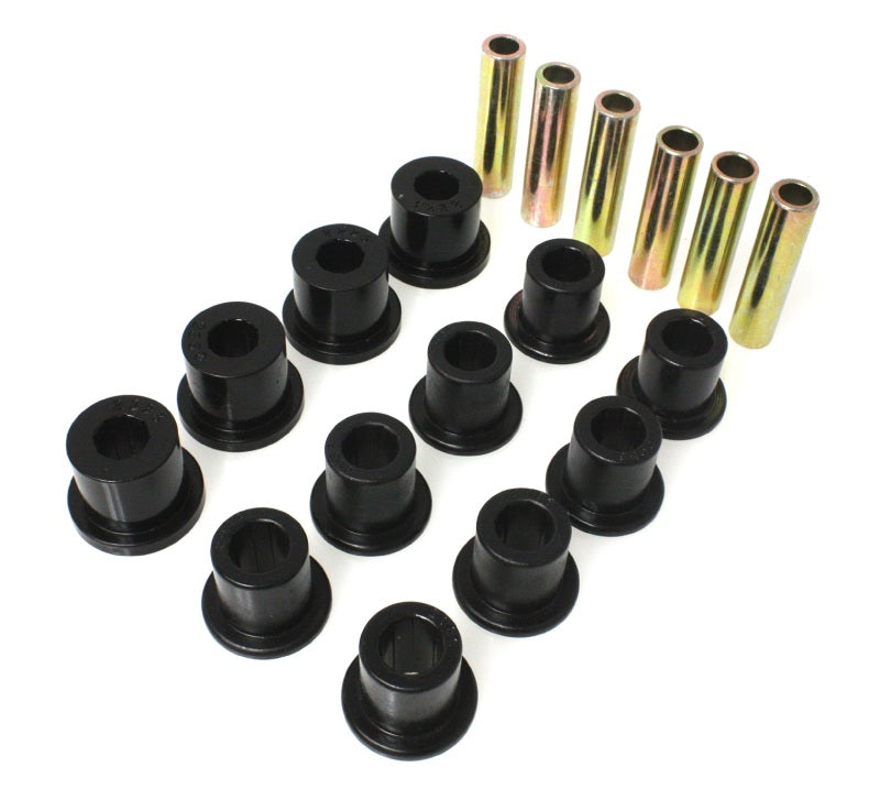 Energy Suspension 87-96 Jeep Wrangler Black Front/Rear Spring and Shackle Bushing - Blais Performance Parts