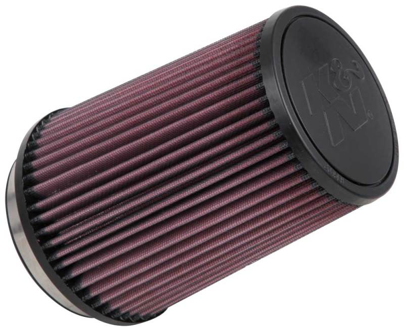 K&N Filter Universal Rubber Filter 4 inch Flange 5 3/8 inch Base 4 3/8 inch Top 7 inch Height - Blais Performance Parts