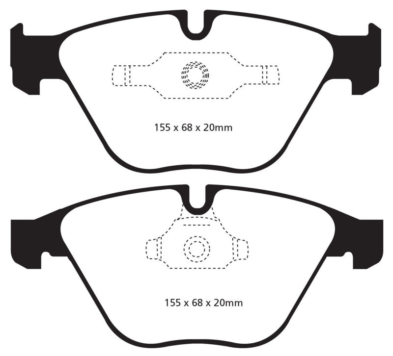 EBC 11+ BMW Z4 3.0 Twin Turbo iS (E89) Yellowstuff Front Brake Pads - Blais Performance Parts