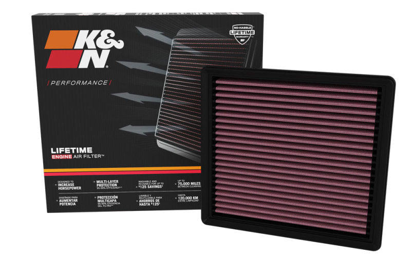 K&N 21-23 Jeep Wrangler 6.4L V8 Replacement Air Filter - Blais Performance Parts