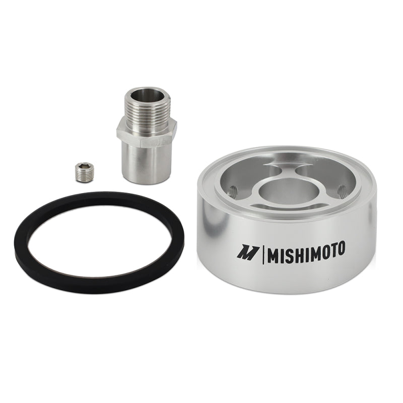 Mishimoto Oil Filter Spacer 32mm M22 x 1.5 Thread - Silver - Blais Performance Parts