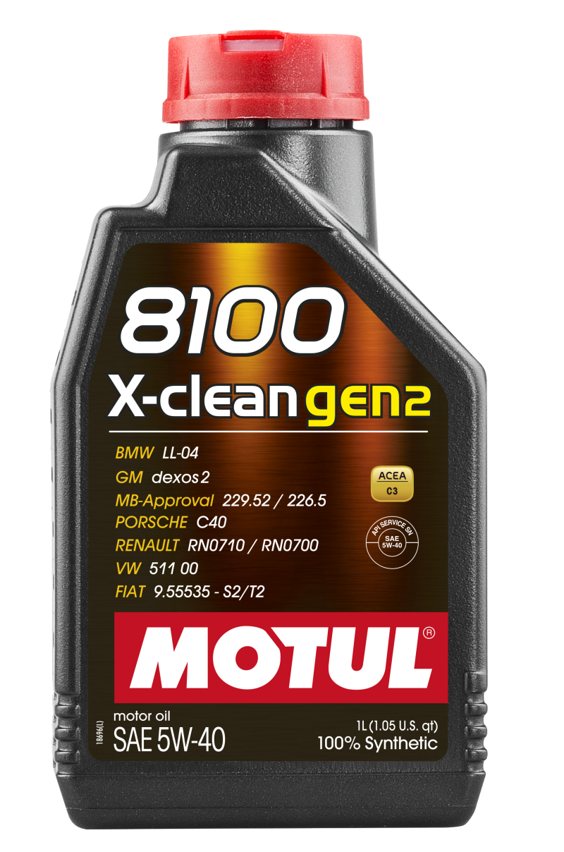 Motul 1L Synthetic Engine Oil 8100 X-CLEAN Gen 2 5W40 - Blais Performance Parts