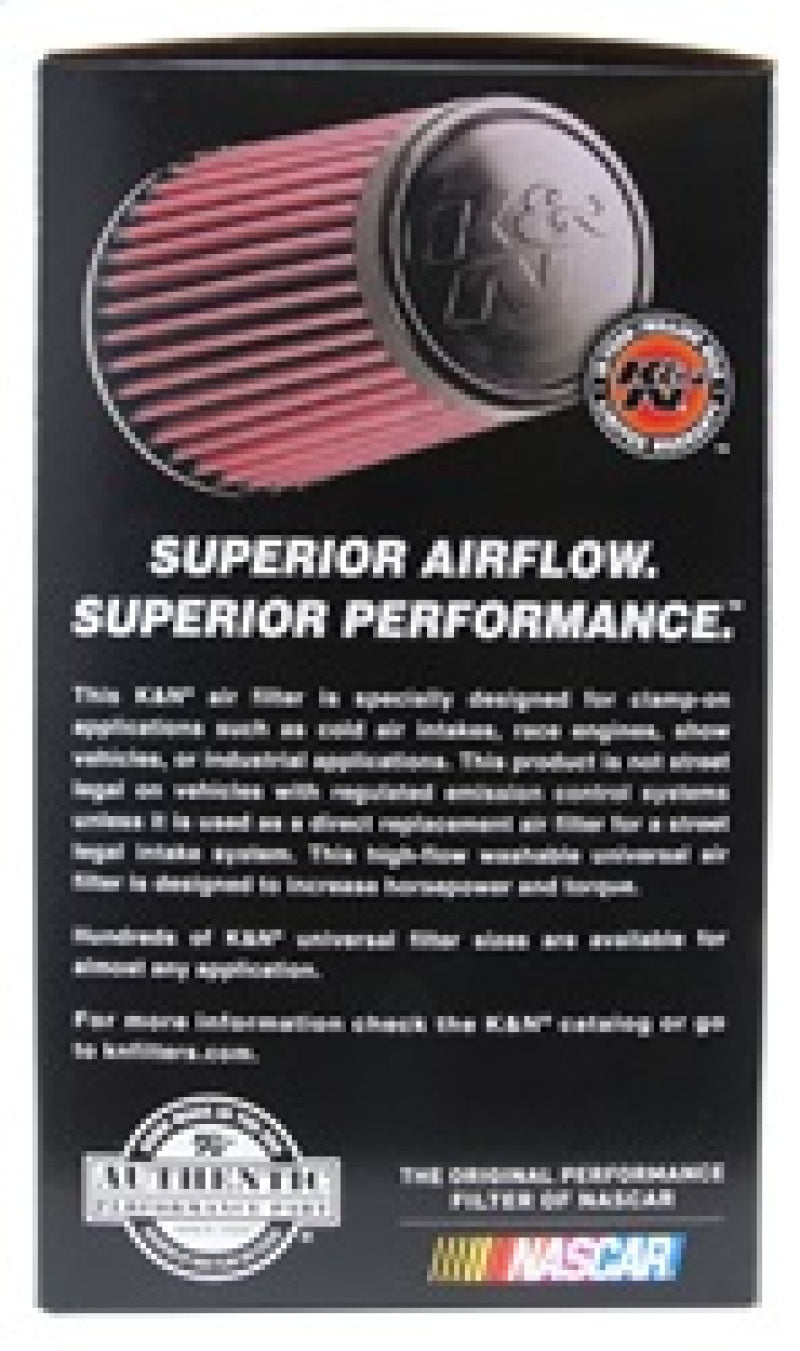 K&N Universal Rubber Filter 4inch FLG / 6inch OD-B / 4-5/8inch OD-T / 9inch H - Blais Performance Parts