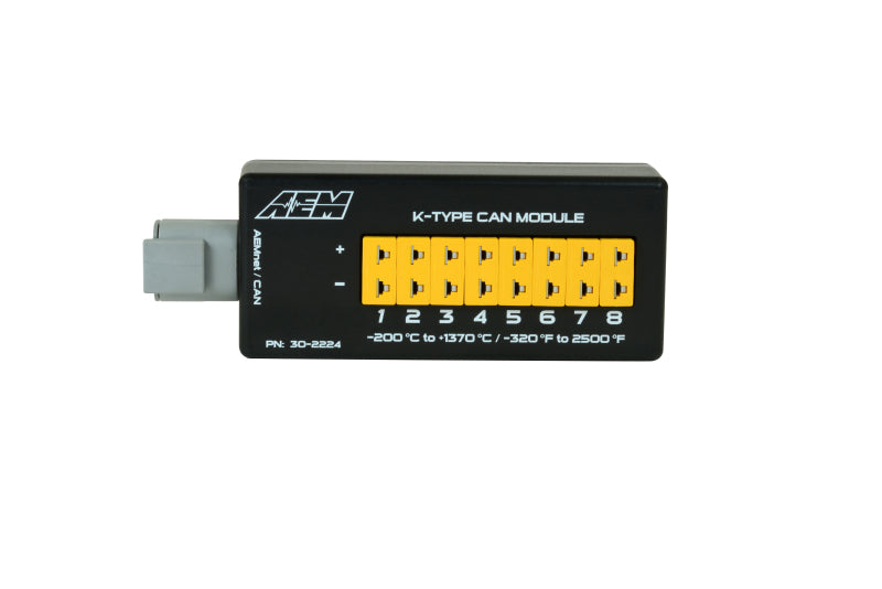 AEM 8 Channel K-Type Thermocouple EGT CAN Module - Blais Performance Parts