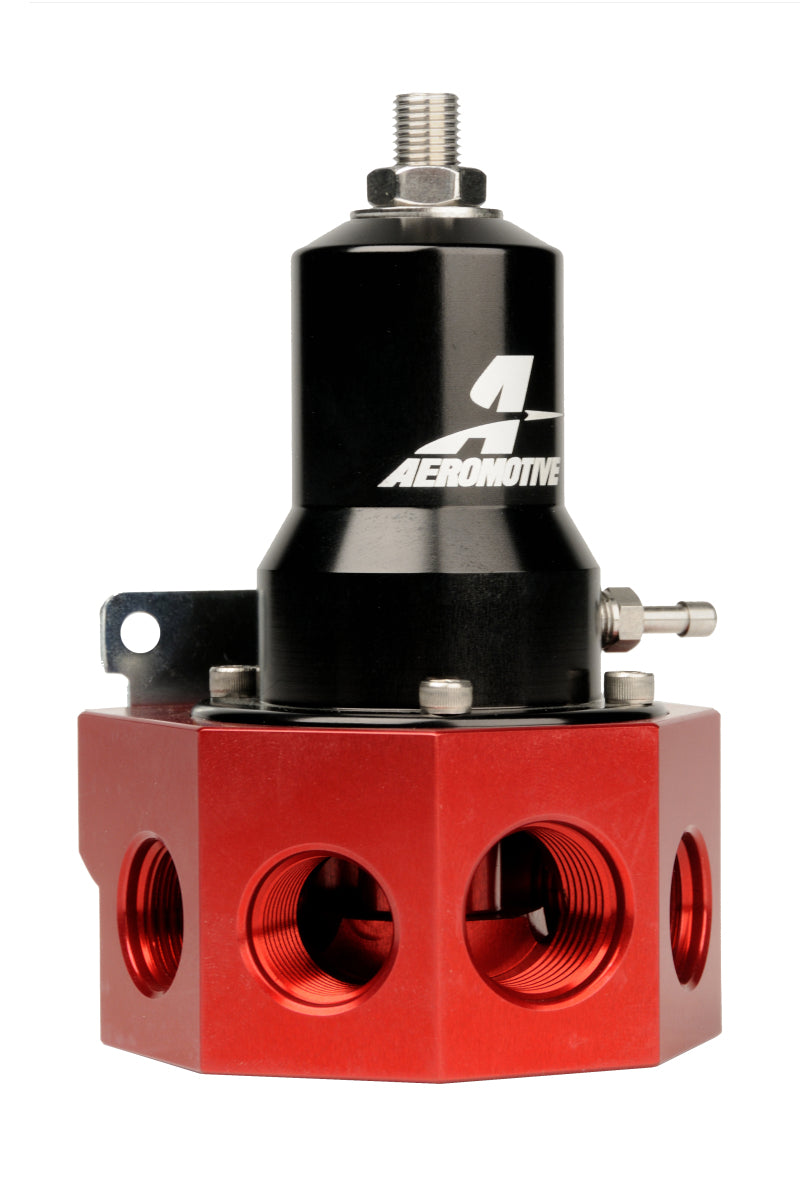 Aeromotive Regulator - 30-120 PSI - .500 Valve - 4x AN-08 and AN-10 inlets / AN-10 Bypass - Blais Performance Parts