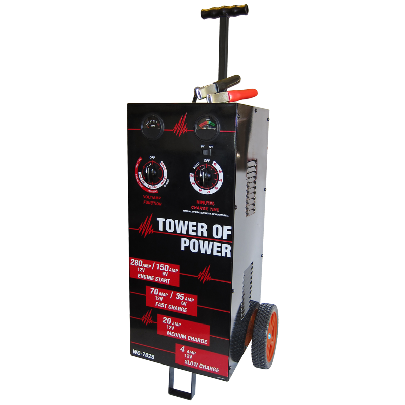 Autometer Wheel Charger Tower of Power Man 70/30/4/280 AMP - Blais Performance Parts