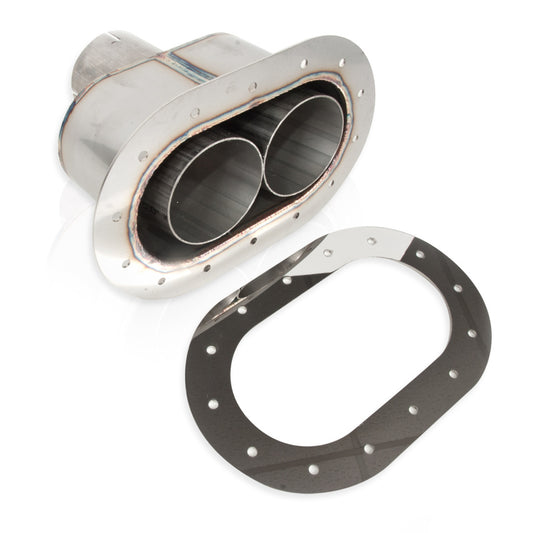 Stainless Works Oval Through-Body Tip With Tubes - Blais Performance Parts