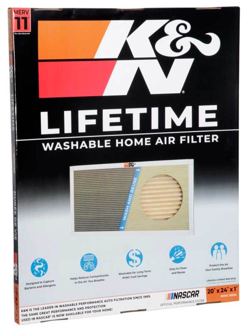 K&N HVAC Filter - 20 x 24 x 1 - Blais Performance Parts