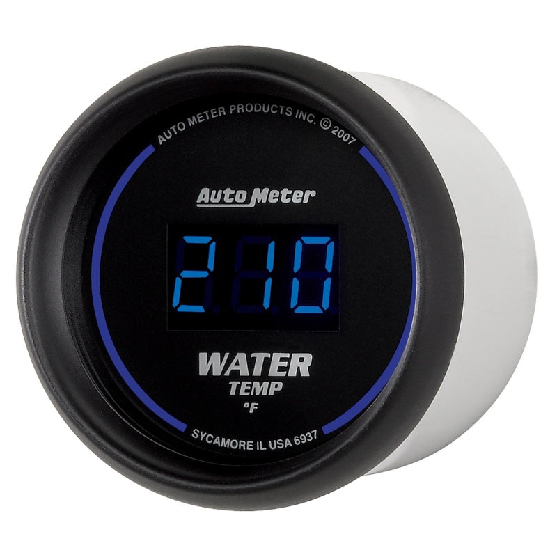 Autometer Cobalt Digital 52.4mm Black 0-300 deg F Water Temperature Gauge - Blais Performance Parts