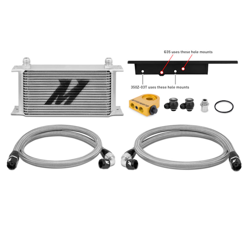 Mishimoto 03-09 Nissan 350Z / 03-07 Infiniti G35 (Coupe Only) Oil Cooler Kit - Thermostatic - Blais Performance Parts